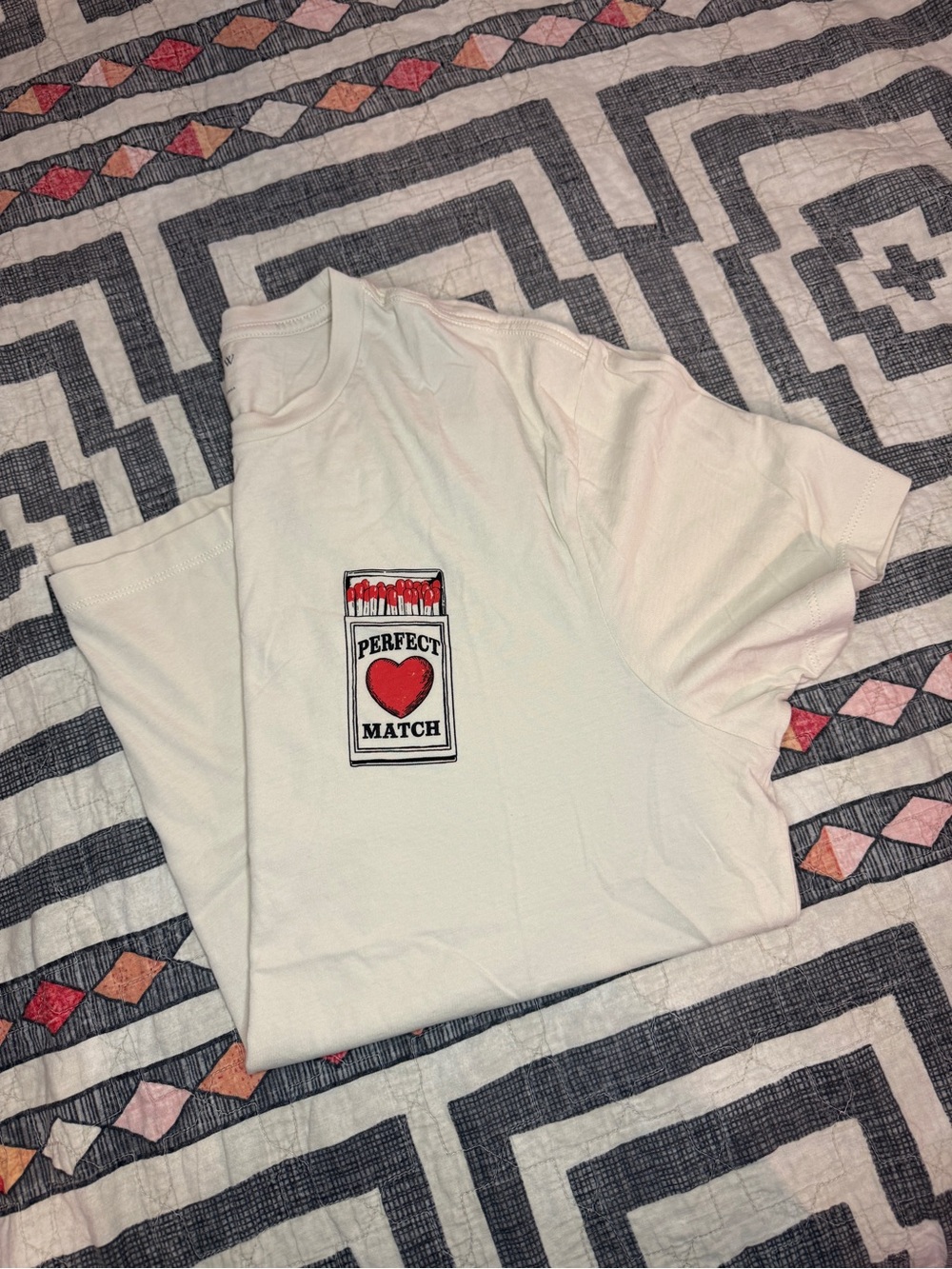 J.Crew Cream Graphic Tee "Perfect Match" View 3